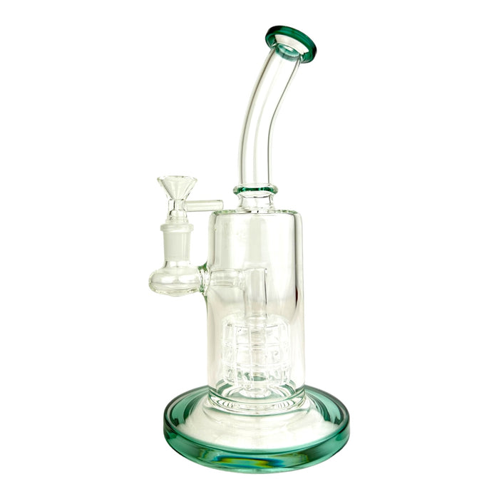 10" Curve Neck Percolator Glass Water Pipe