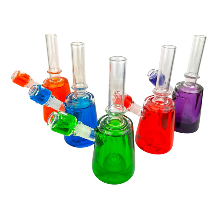 8.5" Straight Tube Beaker Color Glycerin Freeze Water Pipe "WP342"