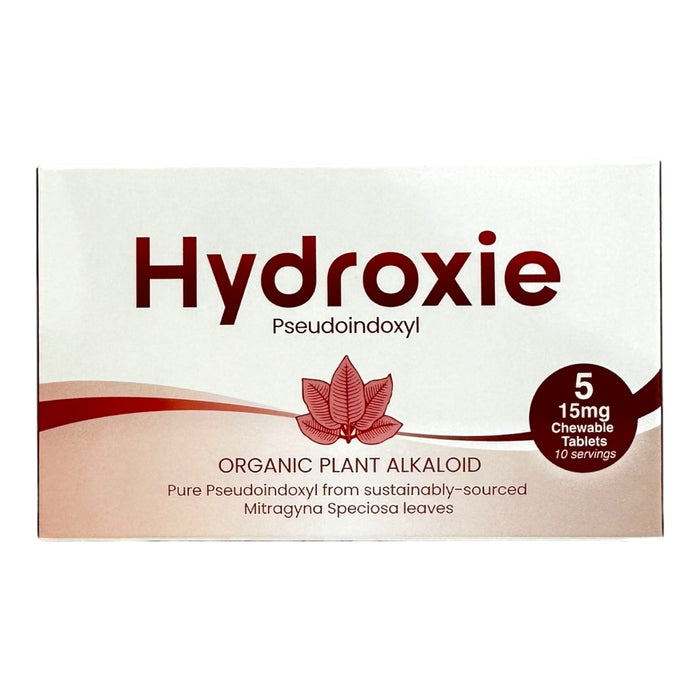 Hydroxie Pseudo Organic Kratom Leaf Extract 15mg Tablets | 20 Packs / Box | 24 Box/Case