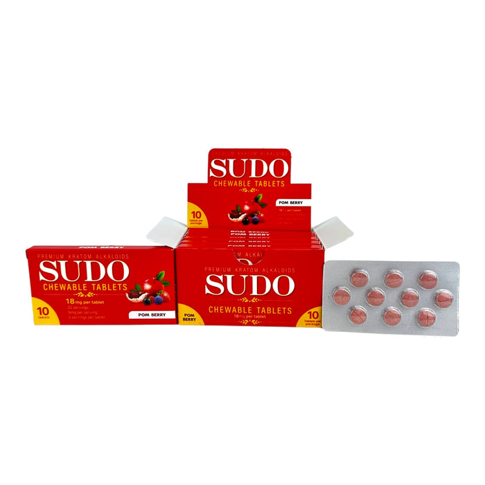 SUDO 7-OH 18mg Tabs - 10 Tab/Blister Pack - 6 Packs Display