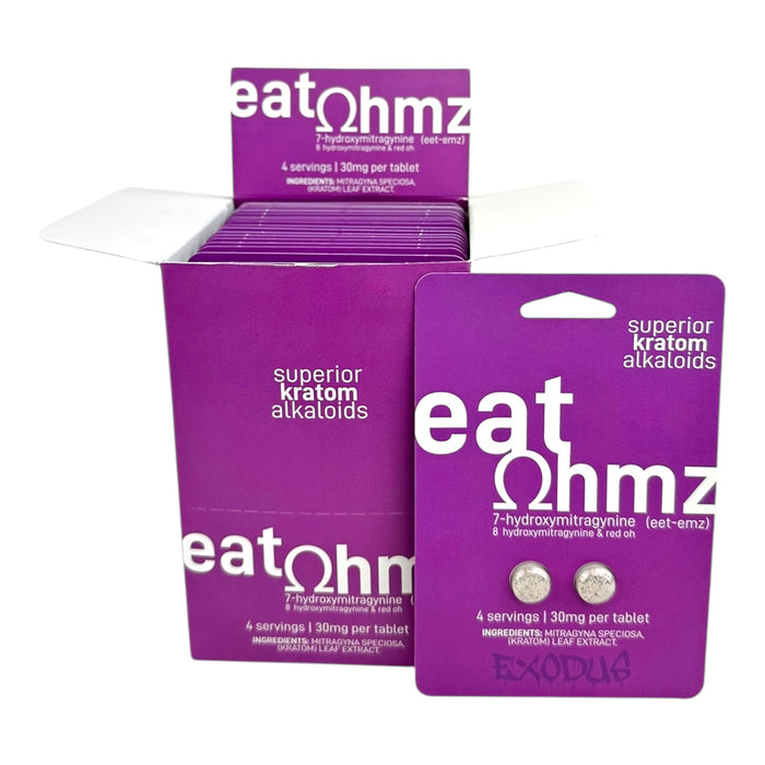 EAT OHMZ 7-OH & Red OH 30mg 2Tab / Pack - 20 Packs / Display