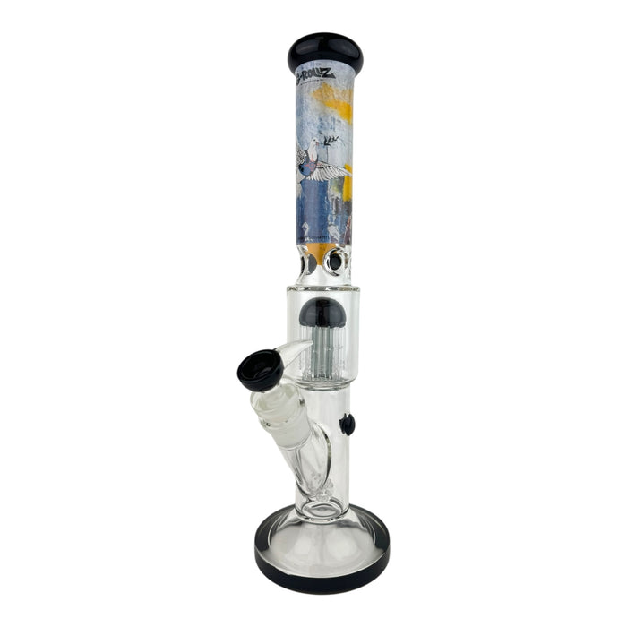 G-Rollz 18" Tree Perc Straight Tube Glass Water Pipe