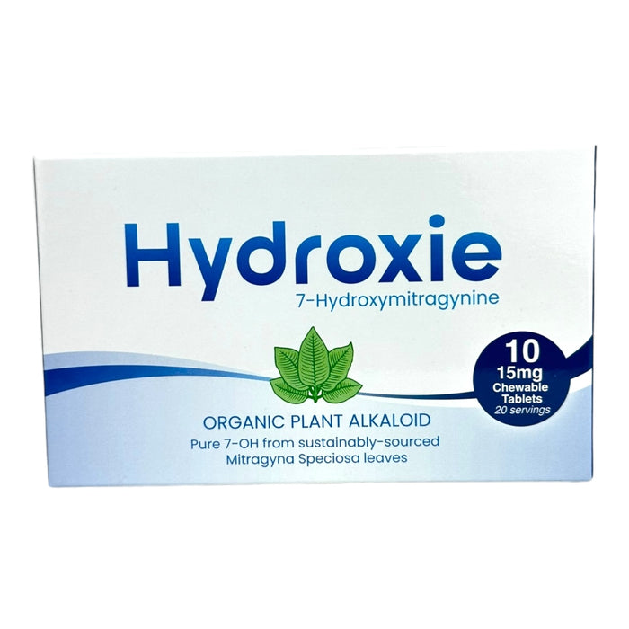 Hydroxie 7-OH Organic Kratom Leaf Extract 15mg Tablets | 20 Packs / Box | 24 Box/Case