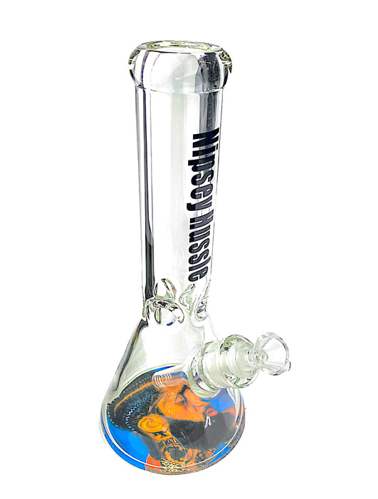 12" Nipsey Hussle Beaker Glass Water Pipe