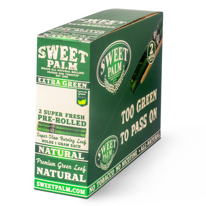 SWEET PALM ROLLS SUPER SLOW BURNING LEAF 2 PRE-ROLLED HOLDS 1 GRAM EACH