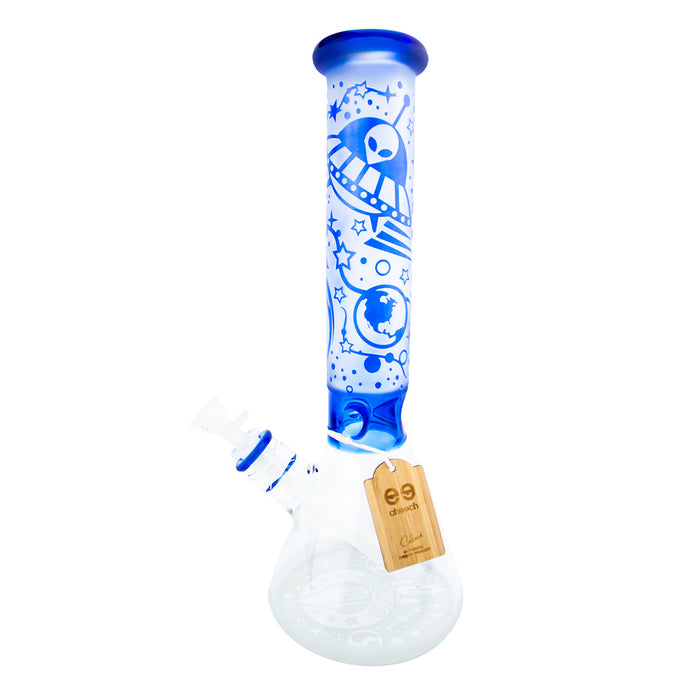 16" CHEECH  Frosted Space Beaker Glass Water Pipe 'CH-165'