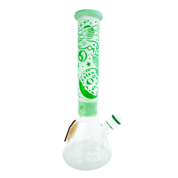 16" CHEECH  Frosted Space Beaker Glass Water Pipe 'CH-165'