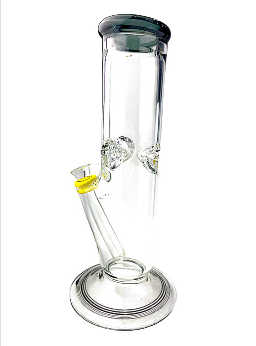 9" Swirl base Straight Glass on Glass Water Pipe