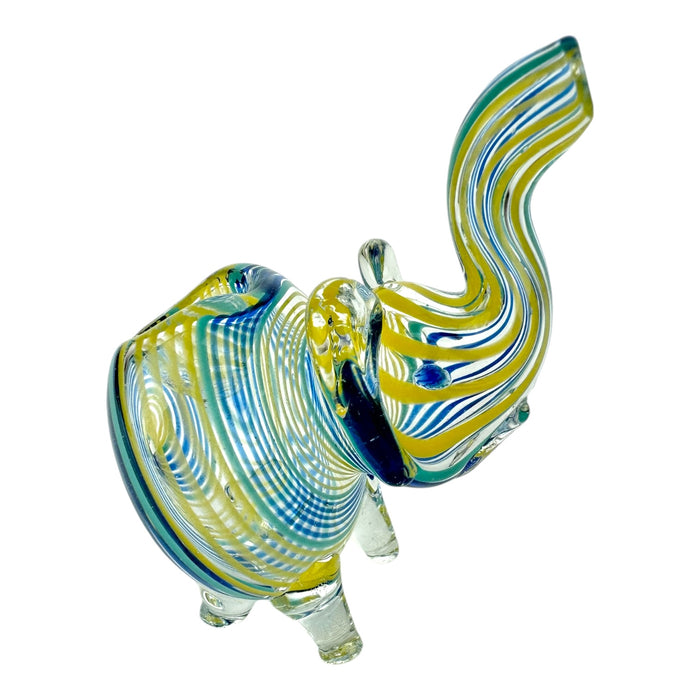 4" Medium Elephant Wig Wag Glass Pipe