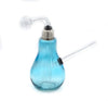 6" Light Bulb Colored Glass Oil Burner Water Pipe