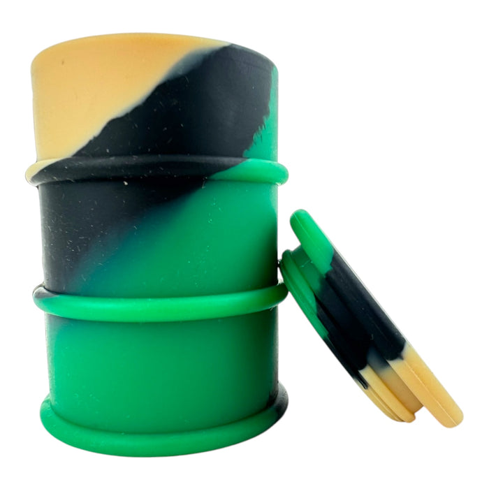 Oil Barrel Silicone Jar (Assorted Colors)