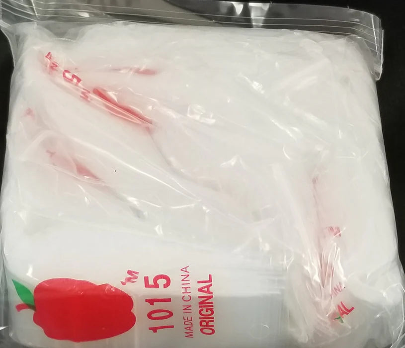 Apple 1015 Clear Plastic Ziplock Baggies (1,000 Bags)