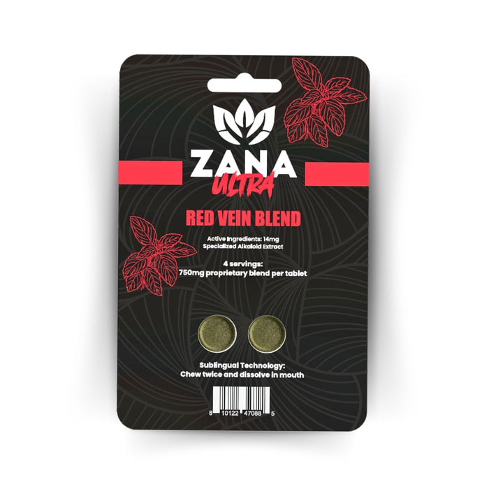 Zana Ultra Kratom Extract 2ct Tablet Blister Pack - 12Packs / Display | 24 Displays / Case