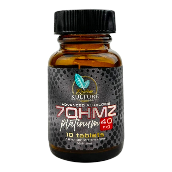 Kratom Kulture 7ohmz Platinum 40mg 10 Tabs Jar