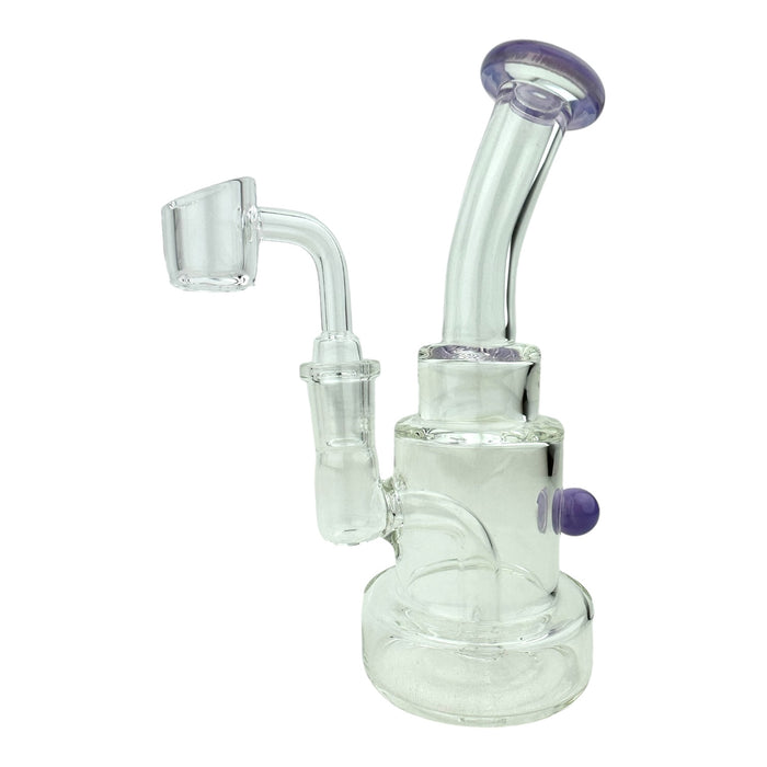 6" Stacked Bent Neck Glass Water Pipe "WP311"