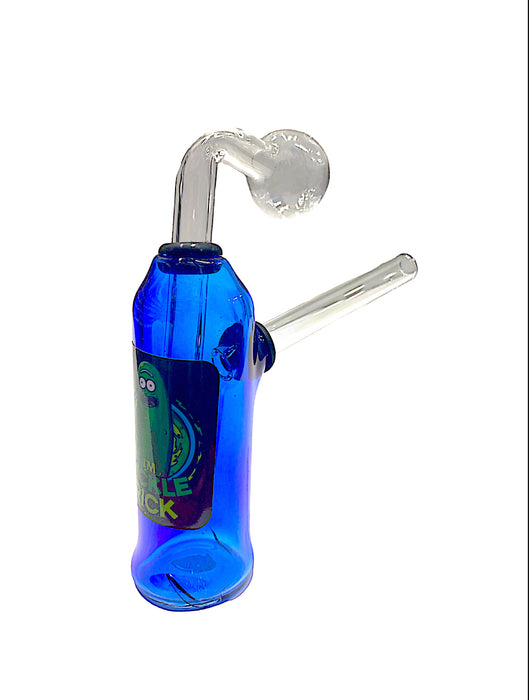 Colored Glass Bell Shape Medium 38x4 OB Water Pipe - Assorted Stickers