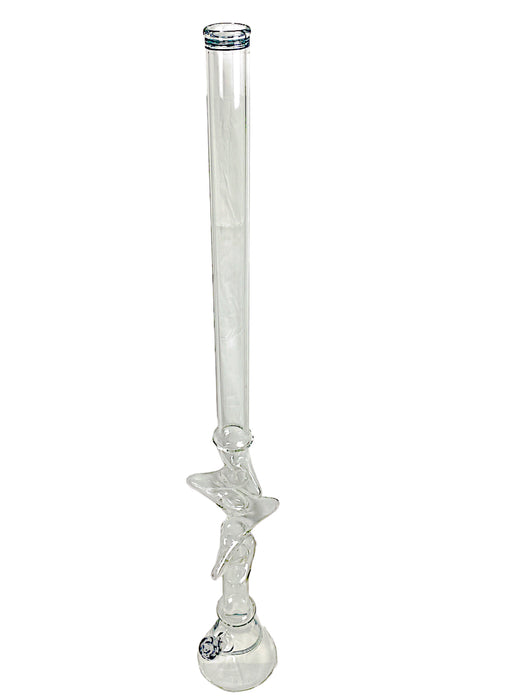 46" 6 Spikes Beaker Glass Water Pipe