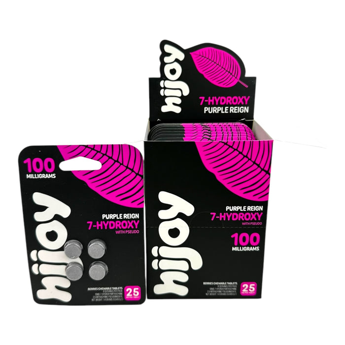 HIJOY 7-Hydroxy with Pseudo 100mg 4 Tabs Blister Pack - 10 Packs Display