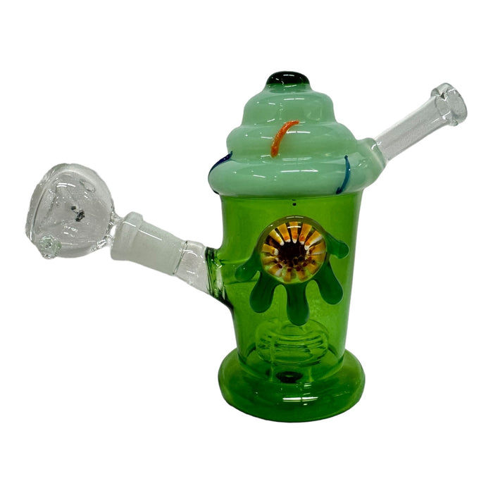 5.5" Milkshake Drip Glass Water Pipe (Assorted Colors)