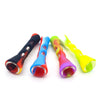 3.5" Flashlight Silicone Chillum with Glass Bowl