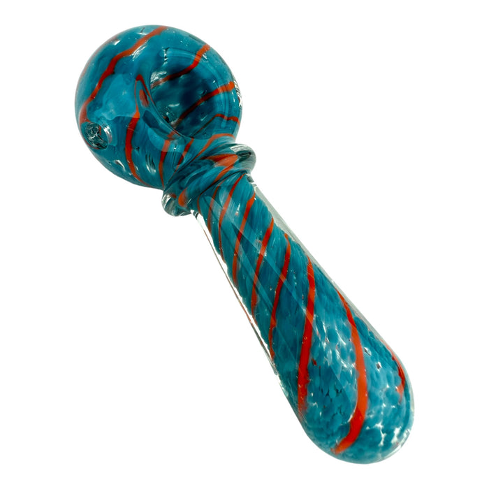 4” Color Swirl Ring Glass Hand Pipe