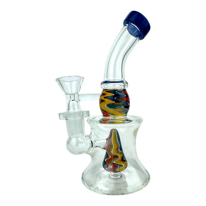 5.5" Mini Bent Neck WigWag Hourglass Water Pipe "WP-1158"