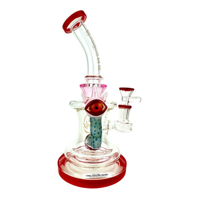 Cali Cloud X 9" Eye Ball Bent Neck Water Pipe "WP208"