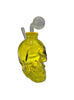 4"  Heavy Glass Skull OB Water Pip