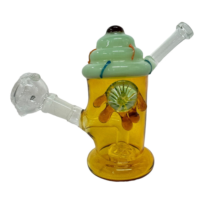 5.5" Milkshake Drip Glass Water Pipe (Assorted Colors)