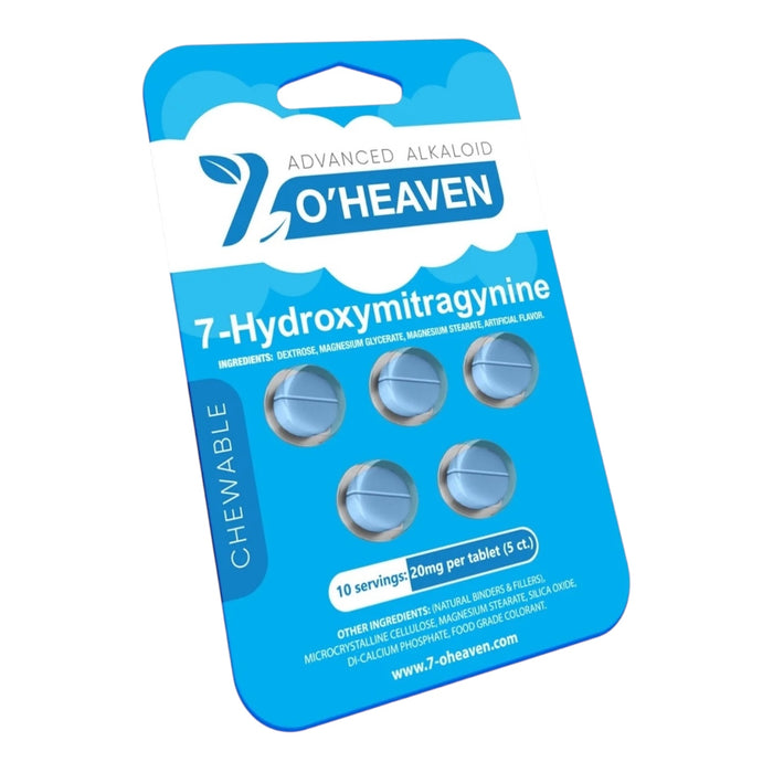 7 OHeaven 7-OH 20mg Tablets 5 Tabs-Pack - 20 Packs / Display | 20 Displays / Case