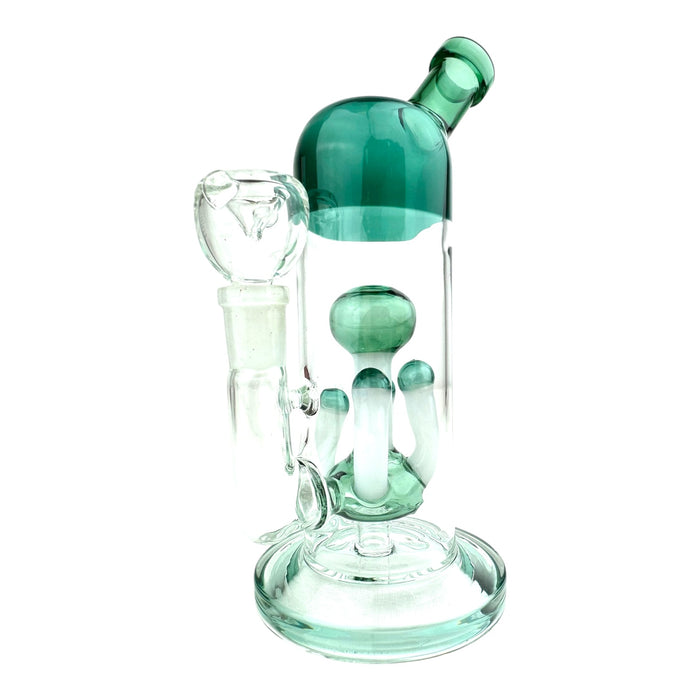 8” Dome Mushroom Perc Glass Water Pipe (Assorted Colors)