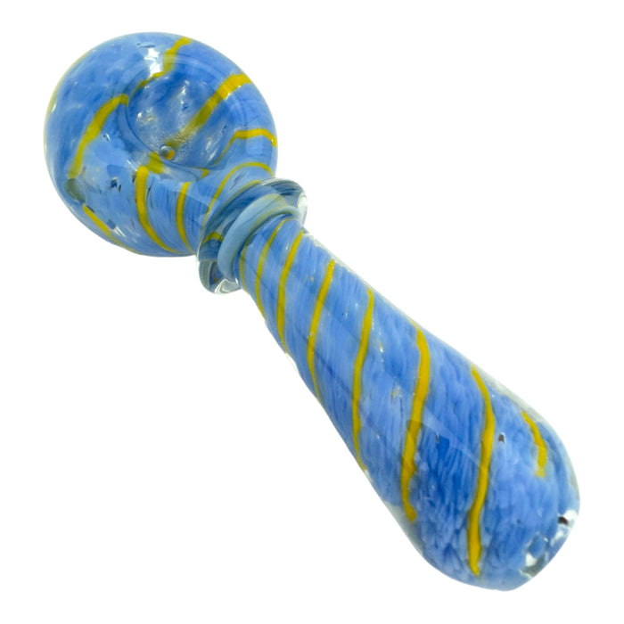 4” Color Swirl Ring Glass Hand Pipe