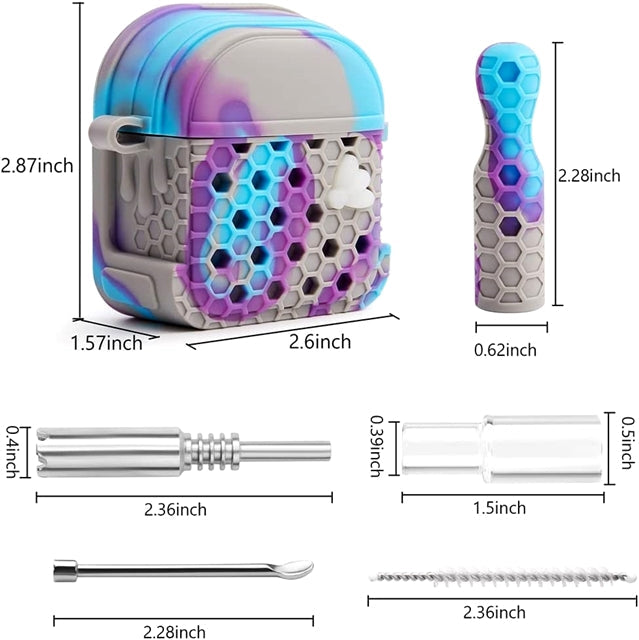 Multifunctional Silicone Titanium Nail Hand Pipe