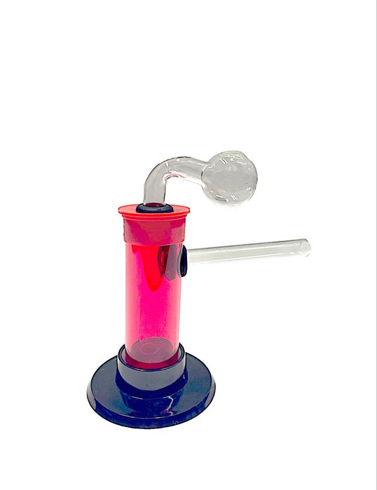 3" Mini Acrylic Straight Oil Burner Water Pipe