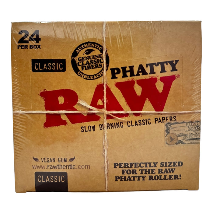 Raw Classic Phatty Paper 32 Leaves/ Pack | 24 Packs / Box