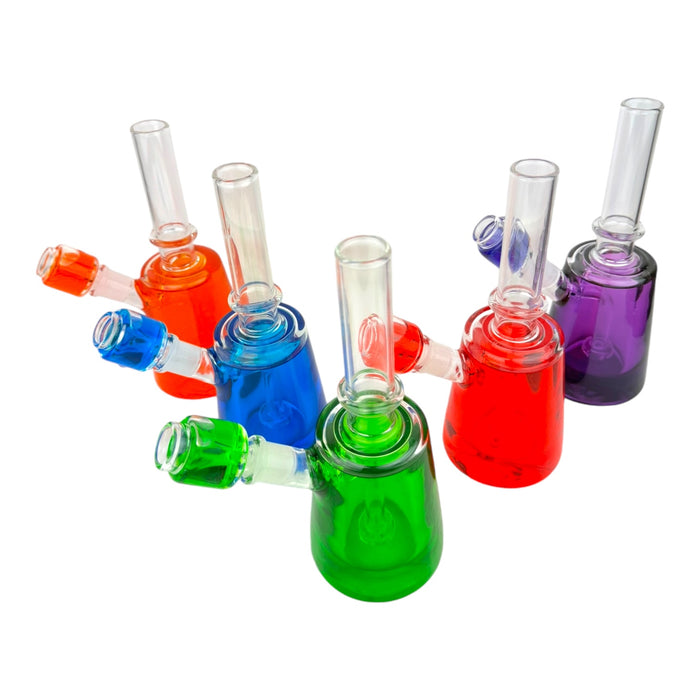 8.5" Straight Tube Beaker Color Glycerin Freeze Water Pipe "WP342"