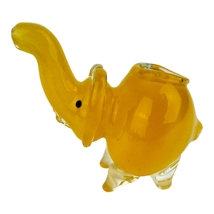 3" Small Elephant Colored - Glass Hand Pipe (Assorted Colors)