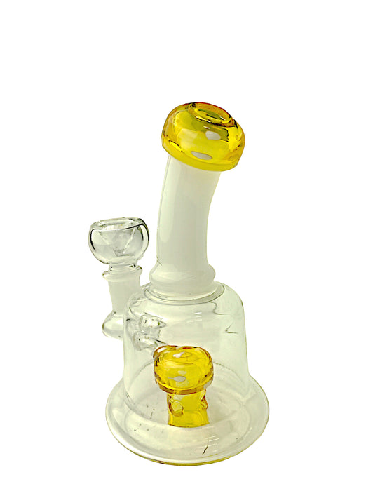 6.5” Mushroom Glass Water Pipe