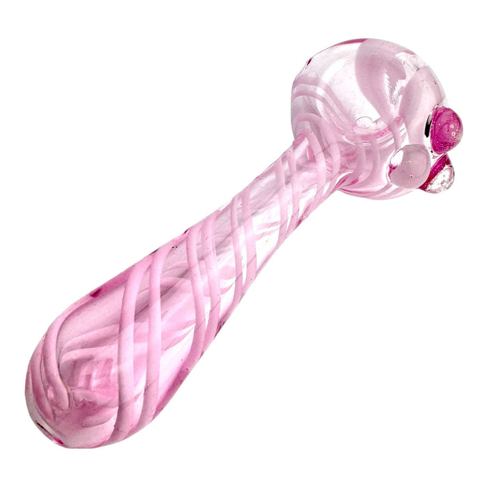 5" Pink Glass Hand Pipe (Assorted)