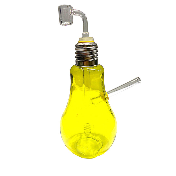 Large Light Bulb Oil Burner Bubbler Water Pipe