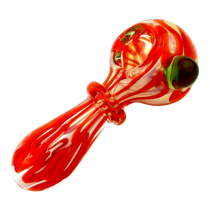 4” Fumed Wigwag Ring Bump Glass Hand Pipe