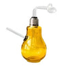 6" Light Bulb Colored Glass Oil Burner Water Pipe