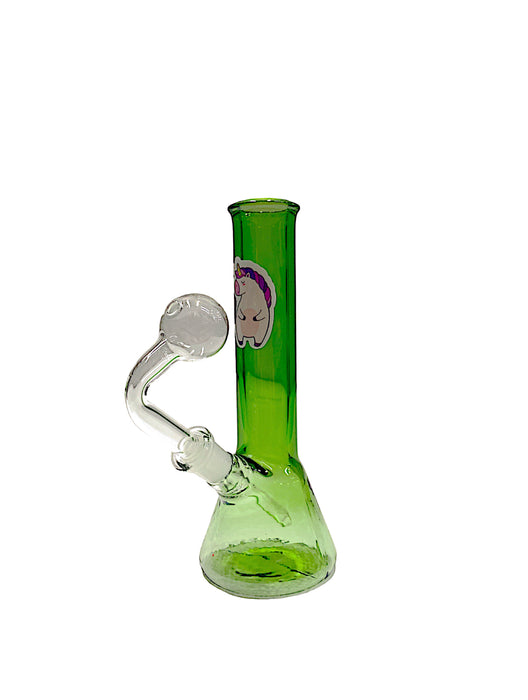 G/G 10mm Beaker Shape OB Water Pipe -Assorted Stickers