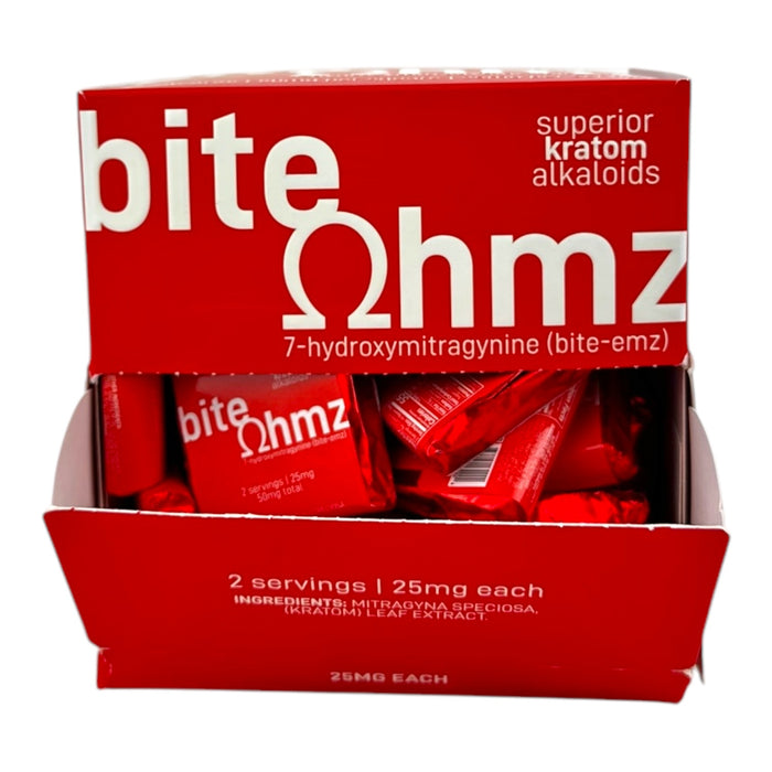 Bite Ohmz 7-OH 25mg Chocolate Bites 30pcs / Display