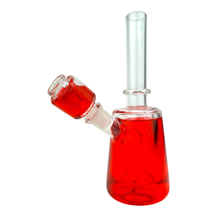 8.5" Straight Tube Beaker Color Glycerin Freeze Water Pipe "WP342"