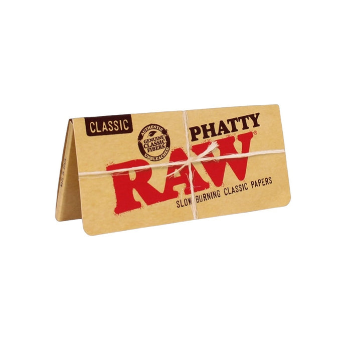 Raw Classic Phatty Paper 32 Leaves/ Pack | 24 Packs / Box