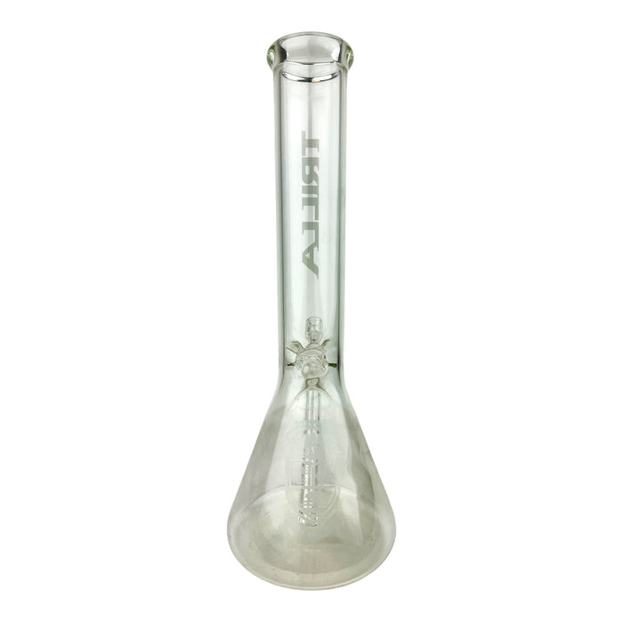 14" Trilla Beaker Clear Glass Bong Water Pipe