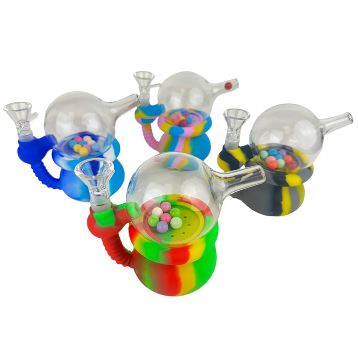 5" Bubble Gum Ball Globe Water Pipe  "SWP - 77"