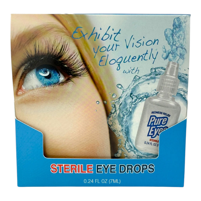 Pure Eyes Sterile Eye Drops (12pc Display)