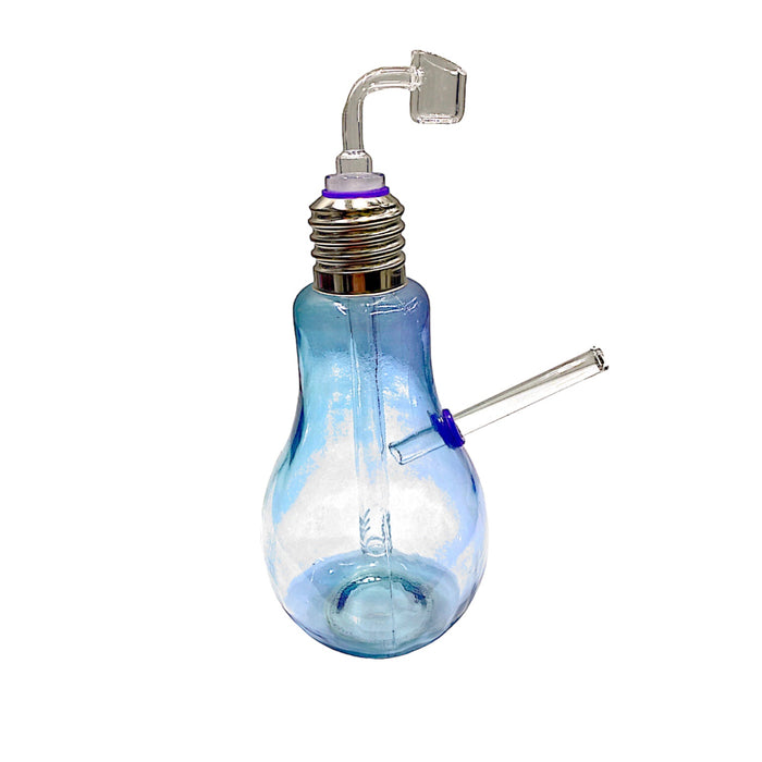 Large Light Bulb Oil Burner Bubbler Water Pipe